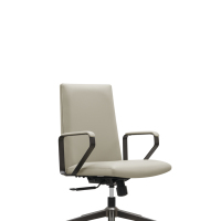 Chaise de bureau exécutive en cuir synthétique, fabrication directe d'usine, quincaillerie en alliage stable, chaise pivotante pour bureau
