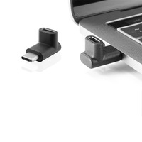Angle droit extension 90 degrés vers le haut et vers le bas plier USB Type-c transfert public extension USB-C mâle à femelle adaptateur
