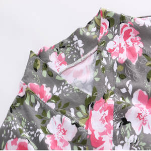 Robe de maternité grande taille Femmes enceintes Mode ample Pré-post-partum Sortie parent-enfant Vêtements de maison Ensemble 4 pièces - Product Image 2