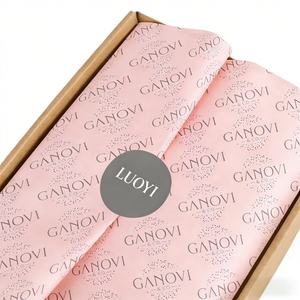 Emballage en papier synthétique imperméable à l'humidité, imprimé sur mesure avec logo, simple face, pour chaussettes, vêtements, chaussures, cadeaux - Product Image 1