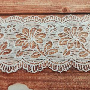 פוליאסטר לבן באיכות גבוהה 7 ס""מ סיבי חלב נטו גבול תחרה לקצץ למכירות - Product Image 3