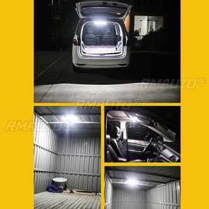 Lot de 4 barres lumineuses LED 12-80V avec interrupteur marche/arrêt, lumière de lecture blanche haute luminosité pour cabine de voiture, camion, camping-car et éclairage intérieur de lavage auto - Product Image 2