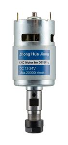 Eje de extensión <span class=keywords><strong>Zhong</strong></span> <span class=keywords><strong>Hua</strong></span> Jiang 5mm ER11 DC 12-24V DC eléctrico 775 CNC Motor de husillo para máquina enrutadora CNC 3018/3018 PRO - Product Image 6