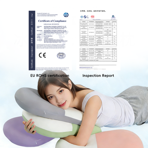 YUE RISE <span class=keywords><strong>Oreiller</strong></span> <span class=keywords><strong>de</strong></span> soutien cervical en mousse à mémoire <span class=keywords><strong>de</strong></span> <span class=keywords><strong>forme</strong></span>, design moderne, écologique, <span class=keywords><strong>forme</strong></span> rectangulaire, avec doublure intérieure monobloc, pour le confort du cou - Product Image 3