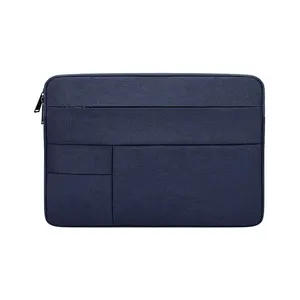 Navy Grey Black 11.6 13.3 15.6 Inch Polyester Waterproof Notebook Bag Laptop Briefcase With Secret Compartment