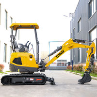 Mini-excavatrice compacte de 2 tonnes, petite pelle sur chenilles pour l'aménagement paysager, l'agriculture et les projets résidentiels