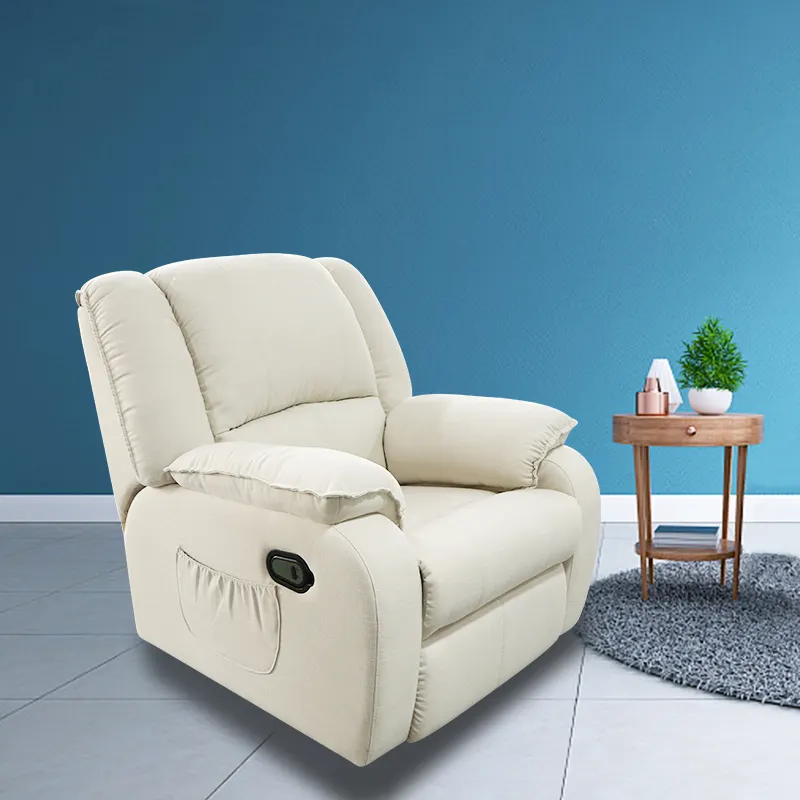 الجملة نوعية جيدة كرسي أريكة جلدية الحديثة الأبيض كرسي أريكة جلدية مستلق طقم أريكة الاقسام