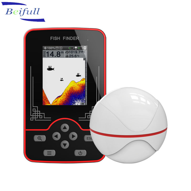 F13 Portable Fish Finder Wireless Sonar 100m Distance Alarm Fishing Echo Sounder Lake Sea Fishing Rechargeable