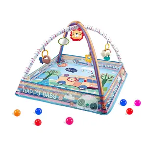 Weich plastik Ocean Ball Spielzeug Baby Gym Aktivität und Baby Spiel matte mit Musik