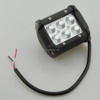 Barre de travail LED 18W 4 pouces 6000K pour voiture, projecteur de travail pour SUV, petites lumières routières, éclairage extérieur automobile 4x4, éclairage de travail tout-terrain