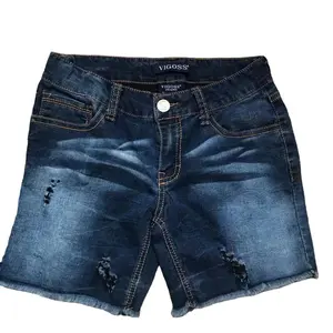 Plus size ladies Denim half pants Ladies 2 style pantaloncini di jeans di alta qualità Stock Lot prezzo Super basso