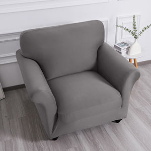 Venta Directa de Fábrica <span class=keywords><strong>Funda</strong></span> de <span class=keywords><strong>Sofá</strong></span> Estilo Nórdico Simple Elástica de Spandex Color Puro Seda Deslizante para 1 Plaza - Product Image 2
