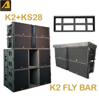 K2 + KS28 Caisson de basses à trois voies Daul Haut-parleur Line Array 12 pouces Système passif actif Alimenté par le son Audio professionnel Extérieur