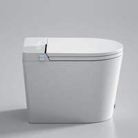 Toilette intelligente multifonctionnelle moderne avec bidet intégré et chasse d'eau automatique à capteur