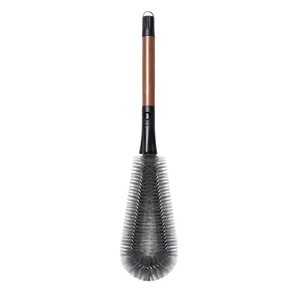 Cepillo de limpieza 2 en 1 con mango de madera, cepillo para botellas y tazas con herramienta para rincones, cerdas flexibles para uso en la cocina - Product Image 5