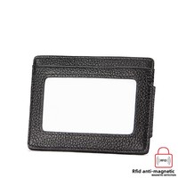 Dompet Kartu Kulit Asli Amazon dengan Pelindung RFID dan Lapisan Poliester Merek DYL Grosir Tempat Kartu Kredit