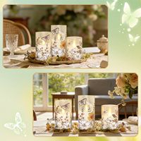 Bougies LED sans flamme Papillon à télécommande, intensité variable, écologiques, à piles, pour la maison, les fêtes, les mariages, Noël, Diwali, le printemps