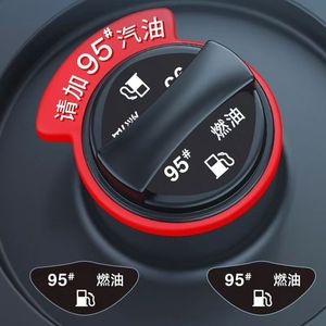 Car Fuel Tank Cap Sticker 92 Octane Red Self Adhesive PVC Round Indicator Ring For Gasoline Refill Reminder - Product Image 4