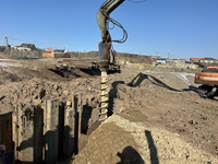 Attachements d'excavatrice de puissance de modèle ZS35 tarière hydraulique efficace pour les sols durs forant des machines de Construction puissantes