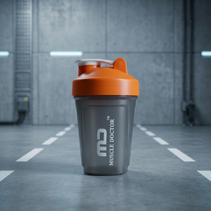 400ml PP <b>Protein</b> Shaker <b>Bottle</b> Push Button Lid Direct Drinking Plastic Mixer Cup for Gym Outdoor - Product Image 1