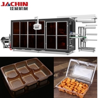 Machine de thermoformage automatique pour boîtes de présentation de biscuits en plastique à compartiments, rectangulaires et à fonctionnement stable