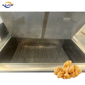 กระทะทอดน้ำมันอุ่นสำหรับทอดไก่และเฟรนช์ฟรายส์ อุปกรณ์ทอดน้ำมันเชิงพาณิชย์ เครื่องทอดแบบพลิกด้านข้างทำจากสแตนเลส - Product Image 4