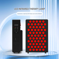 Panneau de luminothérapie rouge OEM ODM, luminothérapie rouge pour le visage, panneau de luminothérapie infrarouge avec support, appareil domestique, 60 perles LED
