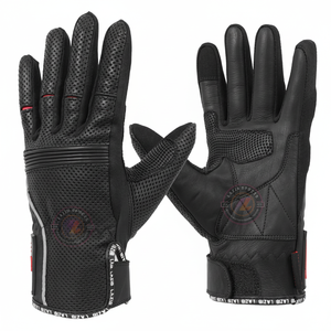 Guantes de Motocross de Cuero Perforado a Precios Económicos, Guantes Transpirables para Motociclistas de Verano, para Calle y Todoterreno - Product Image 1