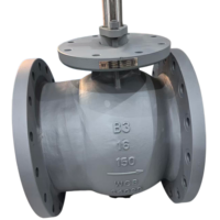 Vanne à boisseau sphérique demi-ouïe 16 pouces à bride, en acier inoxydable 304 316 CF8M, WCB, en fonte de carbone, pour l'industrie pétrolière et gazière, avec coussinet de montage manuel OEM, conforme ASME ISO5211