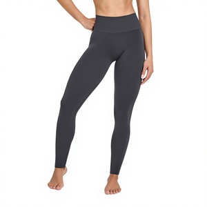 Tummy Control Butt Lifting No Front Rise Seam High <b>Compressive</b> Gym Sport Workout Basic Yoga Pants Tight <b>Leggings</b> <b>for</b> <b>Women</b> - Product Image 1