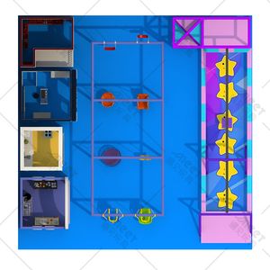Renard volant et Playhouse Aire de jeux intérieure pour enfants HX-250619-E2 - Product Image 3