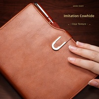 Carnet de notes professionnel Premium B5 avec boucle métallique, reliure spirale, 100 feuilles, couverture PVC/tissu, logo personnalisé et option cadeau