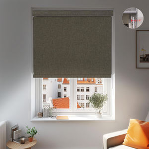 ستائر دوارة معتمة من ZHENPIN، قماش كتاني، ظلال للنوافذ، عزل حراري، حماية من الأشعة فوق البنفسجية، ظلال منسوجة مدمجة للاستخدام اليومي - Product Image 4