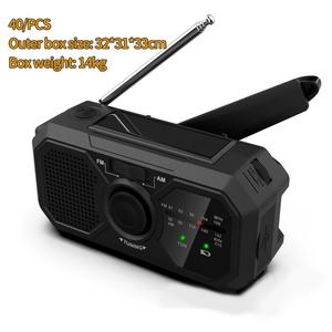 Nueva Radio de Emergencia Multifuncional AM/FM/WB con Manivela de Carga Solar, Linterna y Banco de Energía - Product Image 6