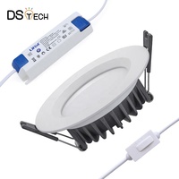 3000K 4000K 6000K CCT trois couleurs peuvent changer en un seul contrôleur plafonnier 20W UGR<19 antireflet IP44 plafonnier LED encastré