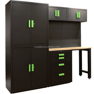 Профессиональные модульные инструментальные шкафы-тумбы в европейском стиле, комбинированные с верстаком - Product Image 6