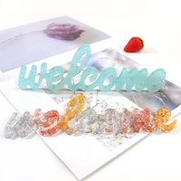 Moule en silicone DM117 pour plaque murale décorative en résine époxy, forme irrégulière, pour artisanat de décoration en cristal