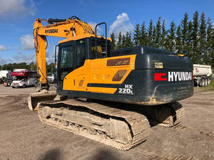 Excavatrice sur chenilles multifonctionnelle d'origine coréenne d'occasion Hyundai HX220HD Moteur Yanmar Haute efficacité Bon roulement de pompe - Product Image 3