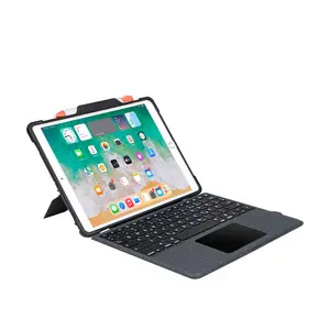 流行的无线键盘对开，带触控板和笔槽，适用于10.2英寸和10.9英寸iPad
