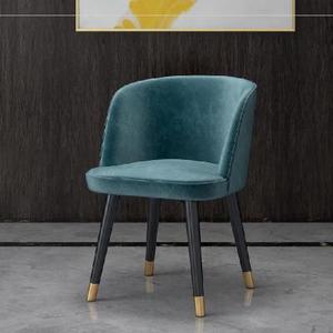 Sedia da Pranzo in Velluto Colorato Design Italiano Moderno Minimalista <span class=keywords><strong>con</strong></span> Gambe in Metallo Dorato Sedia Blu - Product Image 3