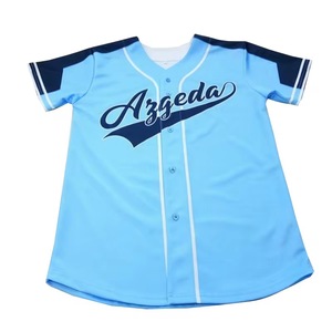 Maillots de baseball surdimensionnés de qualité supérieure personnalisés à bas prix design à fines rayures roses avec impression par sublimation style chemise - Product Image 3