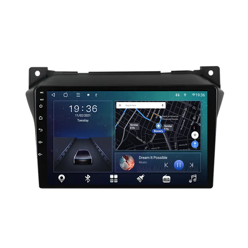 Autoradio 9 ", Android 10, Navigation gps, lecteur multimédia, vidéo, 2din, mirrorlink, DAB, pour voiture Suzuki alto (2009-2016)