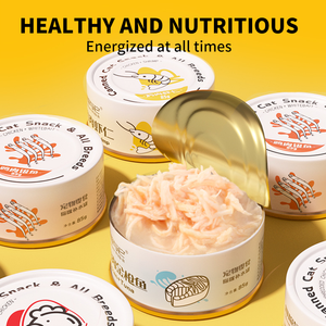 <span class=keywords><strong>Cibo</strong></span> <span class=keywords><strong>umido</strong></span> ad alto contenuto proteico <span class=keywords><strong>per</strong></span> <span class=keywords><strong>gatti</strong></span> al miglior prezzo di pollo in scatola di tonno Krill ad alto contenuto di carne pesce caldo vendita di prelibatezze <span class=keywords><strong>per</strong></span> animali domestici - Product Image 5