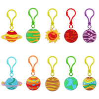Porte-clés en PVC personnalisé, léger, imprimé UV, avec système solaire et planètes, réutilisable, étanche, promotionnel, souvenir tendance