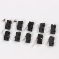 Micro-interrupteur à bouton SPDT 10A 250V 125V NO NC, interrupteur à rouleau, interrupteur de détection