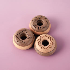 Nueva Casa de Juegos de Madera con Forma de Donut, Decoración de Postres, Juguete de Postre Simulado para Niños - Product Image 1