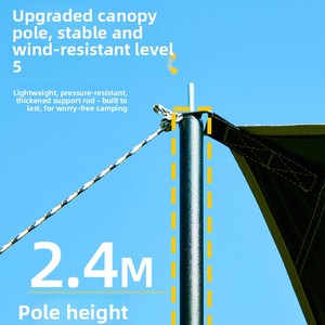 Tenda da <span class=keywords><strong>Campeggio</strong></span> Impermeabile con Protezione UV, Riparo dal Sole Portatile e Leggero <span class=keywords><strong>per</strong></span> Spiaggia, Picnic, Giardino, Escursionismo e Attività all'Aperto - Product Image 4