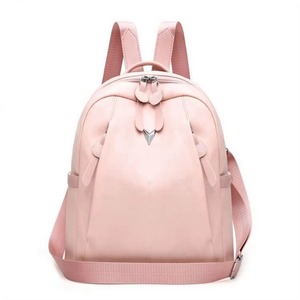 Muestra gratuita de mochila de cuero PU rosa mini de moda para mujer al por mayor - Product Image 1