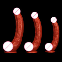 Europa Estados Unidos Dongguan 41*72cm Súper Largo y Grueso de PVC de Simulación, Juguete Anal de Pene Falso Grande, Dildo de Crisantemo Posterior