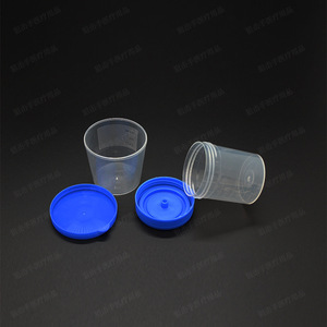 Gobelet d'échantillonnage jetable Sneaky Hand en polypropylène avec bouchon à vis, emballé individuellement pour la collecte d'échantillons d'urine, de crachats et de selles - Product Image 4